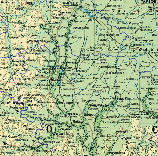 Карта глубин реки Дон в Воронежской области: информация о рыбалке и местах ловли